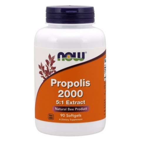 NOW Foods - Propolis 2000 5:1 Extract - 90 kapsułek miękkich