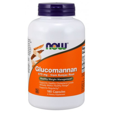 NOW Foods - Glucomannan from Konjac Root - 575mg -180 kapsułek