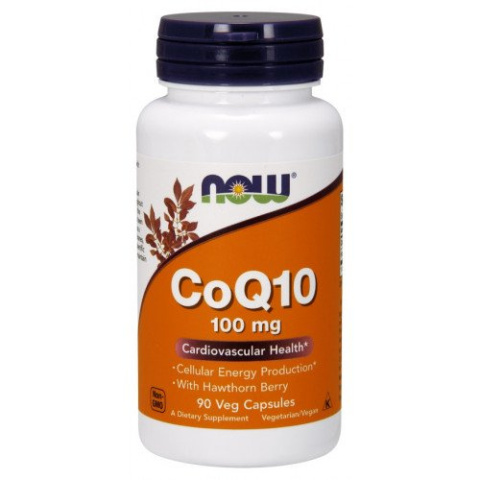 NOW Foods - CoQ10 with Hawthorn Berry, 100mg - 90 kapsułek