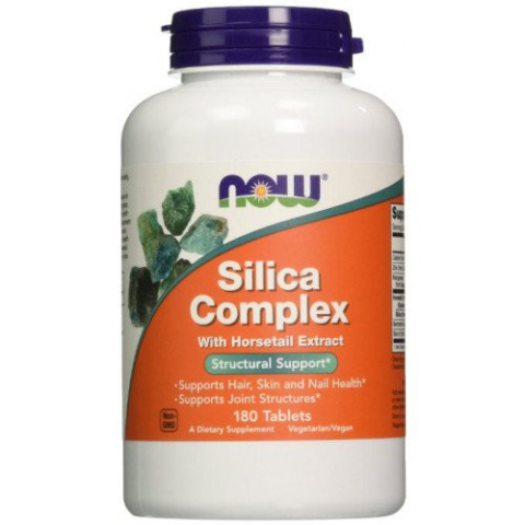 NOW Foods - Silica Complex with Horsetail Extract - 180 tabletek