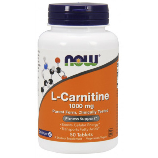 NOW Foods - L-Carnitine - 1000mg - 50 tablets