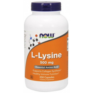 NOW Foods - L-Lysine - 500mg - 250 vcaps