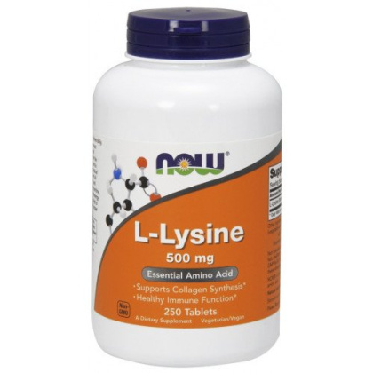 NOW Foods - L-Lysine - 500mg - 250 tablets