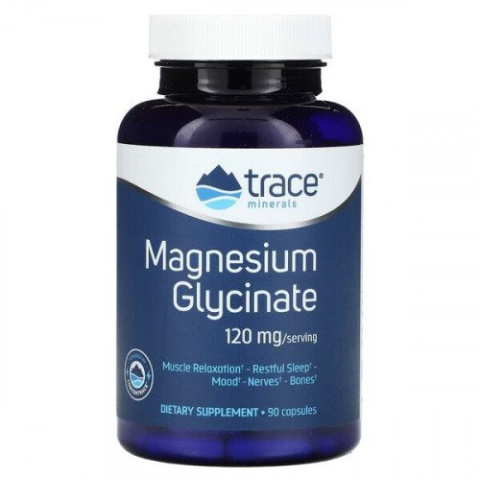 Trace Minerals - Magnesium Glycinate - 90 kapsułek Trace Minerals - Magnesium Glycinate - 90 kapsułek