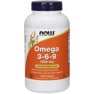 NOW Foods - Omega 3-6-9 - 1000mg - 250 softgels