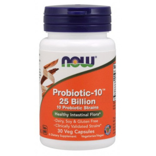 NOW Foods - Probiotic-10 - 25 Billion - 30 vcaps