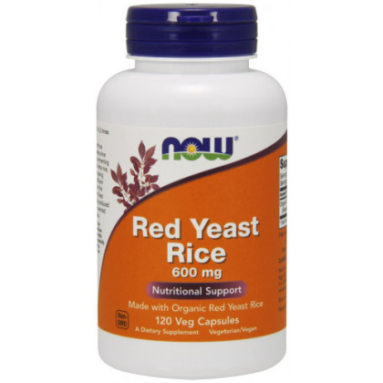 NOW Foods - Red Yeast Rice - 600mg - 120 vcaps