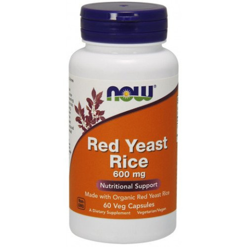 NOW Foods - Red Yeast Rice - 600mg - 60 vcaps