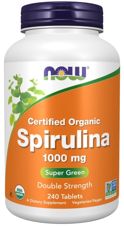 NOW Foods - Spirulina 1000 mg - 240 tabletek