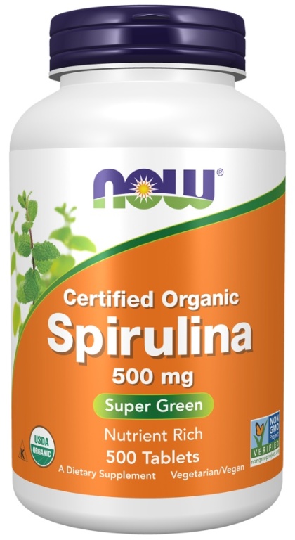 NOW Foods - Spirulina 500 mg - 500 tabletek