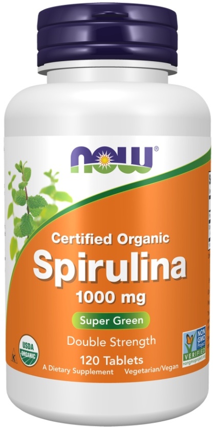 NOW Foods - Spirulina 1000 mg - 120 tabletek