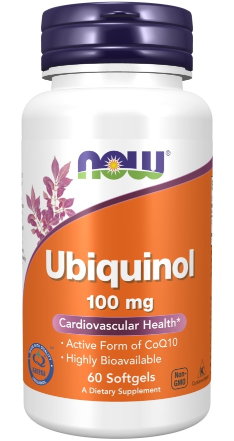 NOW Foods - Ubiquinol – aktywna forma koenzymu Q10 100mg - 60 kapsułek