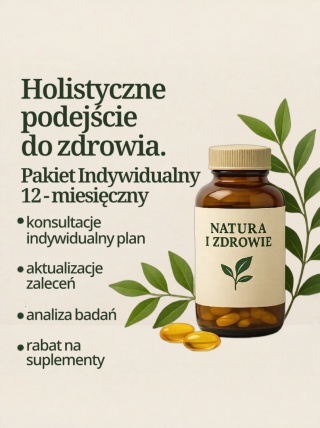 Pakiet Indywidualny 12 miesięczny — Holistyczna opieka zdrowotna dla jednej osoby