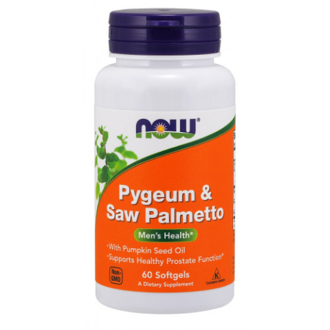 NOW Foods - Pygeum & Saw Palmetto - 60 softgels