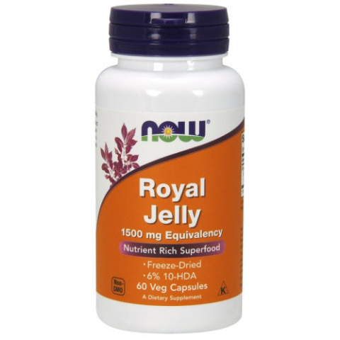 NOW Foods - Royal Jelly - 1500mg Equivalency - 60 vcaps NOW Foods - Royal Jelly - 1500mg Equivalency - 60 vcaps